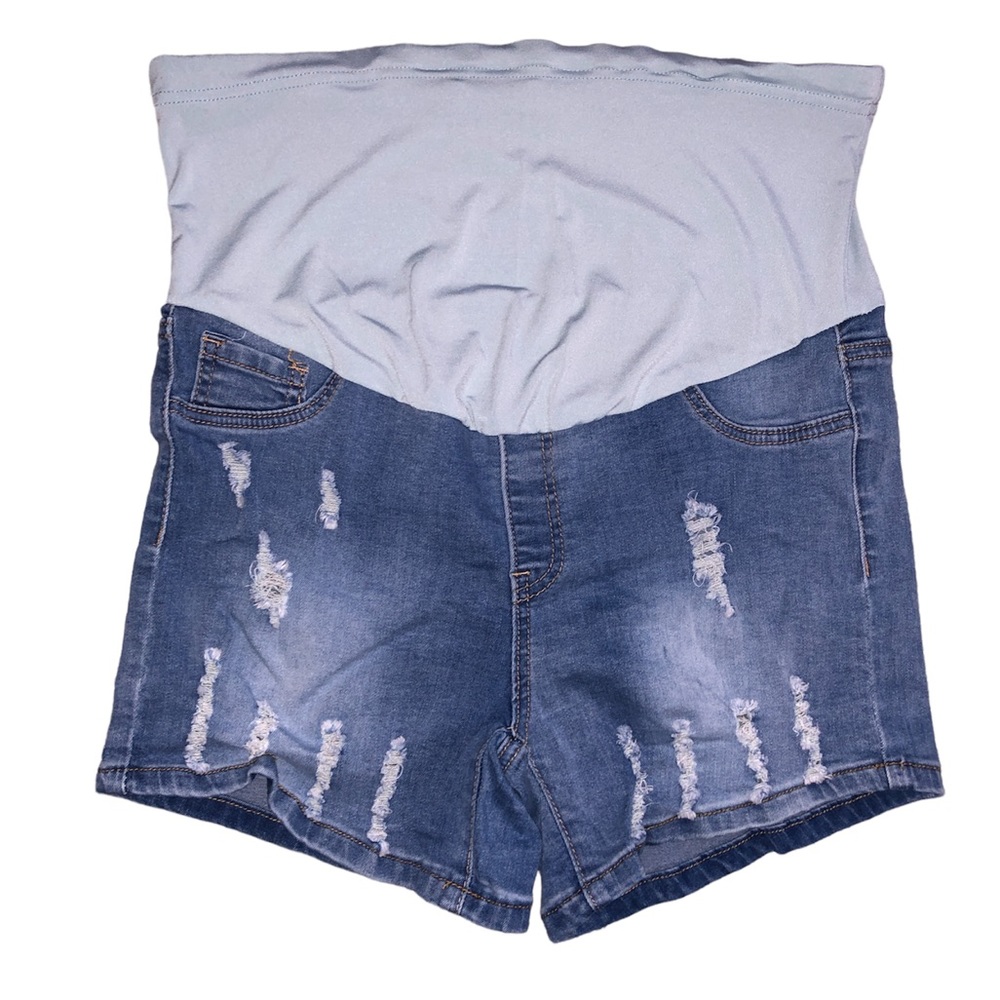 SHEIN maternity jean shorts
